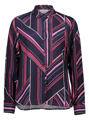 Eterna Hemd in Dunkelblau/ Pink