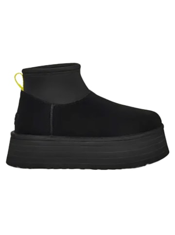 UGG Leder-Boots "Classic Mini Dipper" in Schwarz