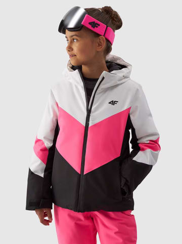 4F Ski-/snowboardjas roze/zwart/wit