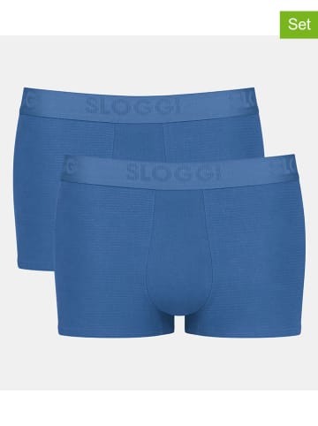 Sloggi 2er-Set: Boxershorts in Blau