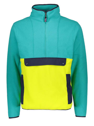 Patagonia Fleecepullover in Grün/ Gelb