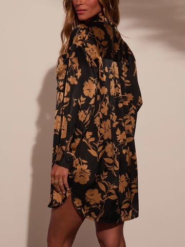 LA Angels Kleid in Schwarz/ Camel