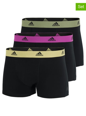 adidas 3-delige set: boxershorts zwart