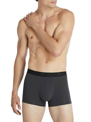 adidas Bokserki (3 pary) w kolorze czarno-antracytowym