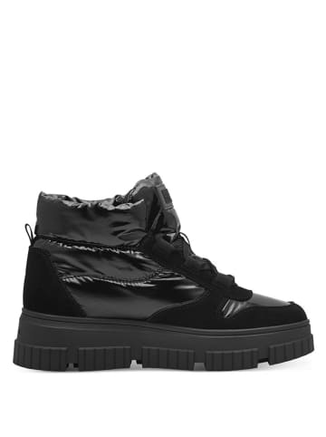s.Oliver Leder-Boots in Schwarz