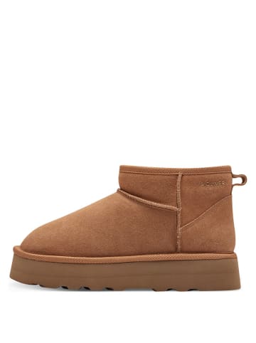 s.Oliver Leren boots in lichtbruin