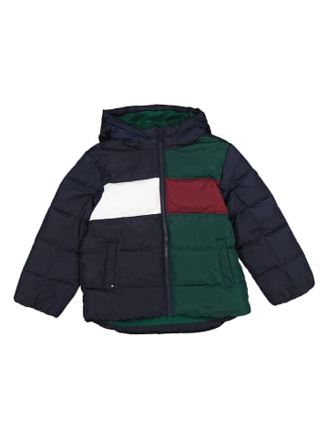 Tommy Hilfiger Steppjacke in Grün/ Dunkelblau