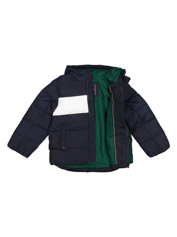 Tommy Hilfiger Doorgestikte jas groen/donkerblauw