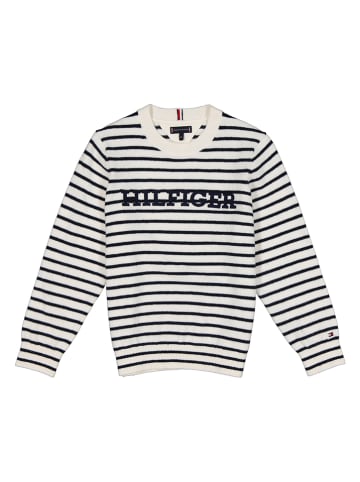 Tommy Hilfiger Sweter w kolorze kremowo-czarnym