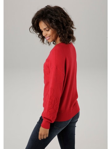 Aniston Pullover in Rot