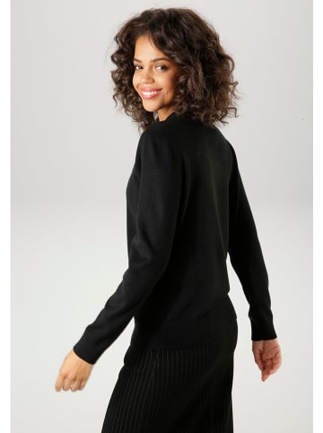 Aniston Sweter w kolorze czarnym