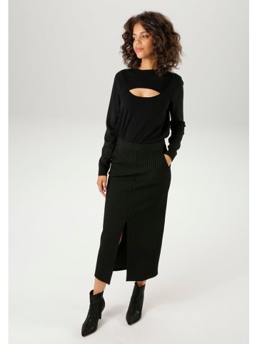 Aniston Sweter w kolorze czarnym