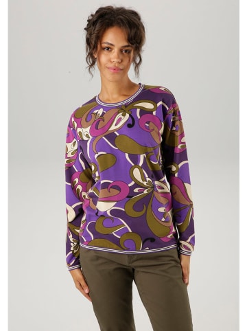 Aniston Sweatshirt in Lila/ Khaki