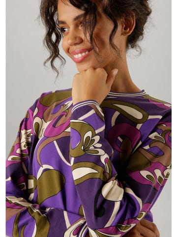 Aniston Sweatshirt in Lila/ Khaki