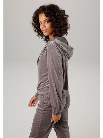 Aniston Fleece vest zilverkleurig