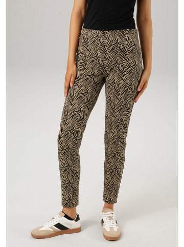 Aniston Broek lichtbruin/zwart