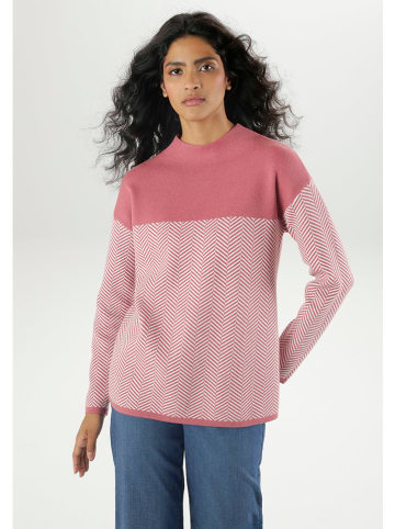 Aniston Sweter w kolorze jasnoróżowym