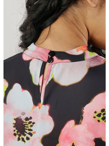 Aniston Bluse in Schwarz/ Rosa