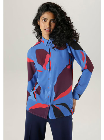 Aniston Blouse blauw/rood