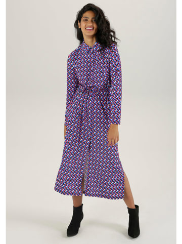 Aniston Jurk blauw/rood