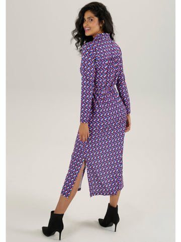 Aniston Jurk blauw/rood