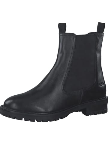 s.Oliver Leder-Boots in Schwarz