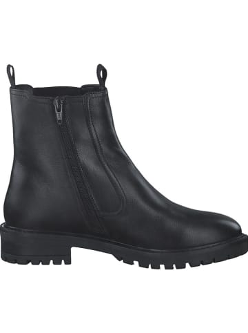 s.Oliver Leder-Boots in Schwarz