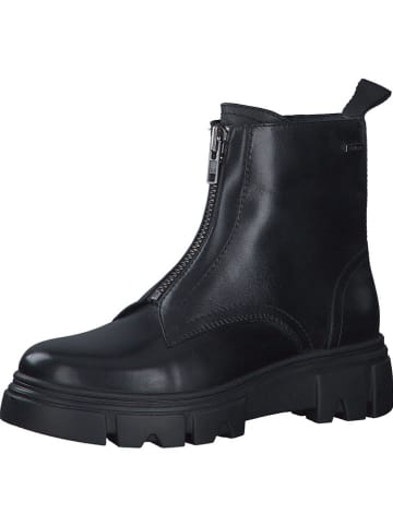 s.Oliver Leder-Boots in Schwarz