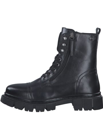 s.Oliver Leder-Boots in Schwarz