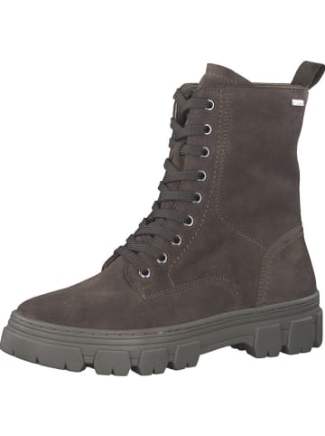 s.Oliver Leder-Boots in Anthrazit