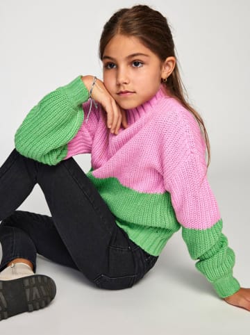 KIDS ONLY Trui "Bibba" groen/roze