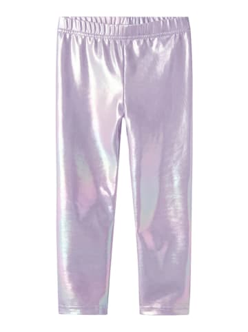 name it Legginsy "Rebekka" w kolorze srebrno-fioletowym