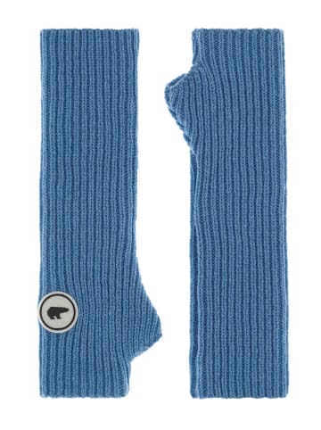 Eisbär Wełniane mitenki "Kalea" w kolorze niebieskim