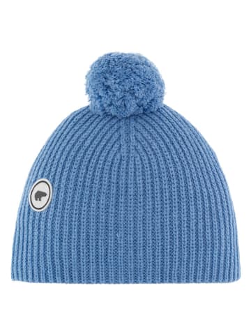 Eisbär Mütze "Mirna Pompon" in Hellblau