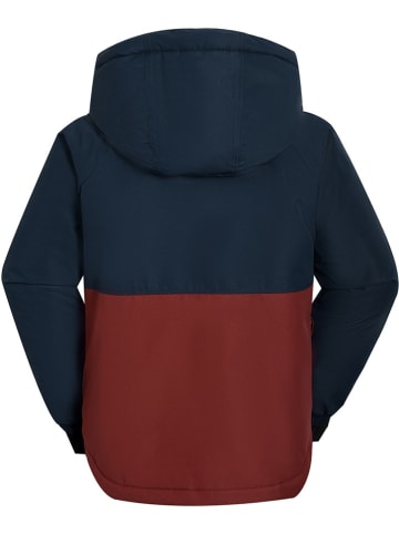 Peek U Functionele winterjas "Kiran" donkerblauw/rood