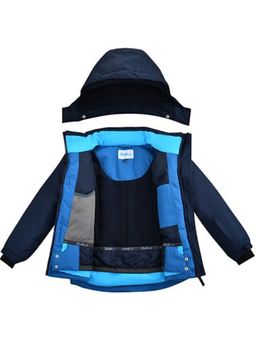 Peek U Functionele winterjas "Kiran" donkerblauw/blauw