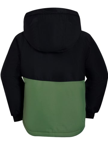 Peek U Functionele winterjas "Kiran" zwart/groen