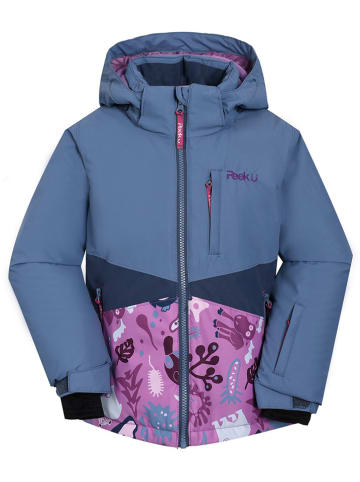 Peek U Functionele winterjas "Livia" blauw/paars