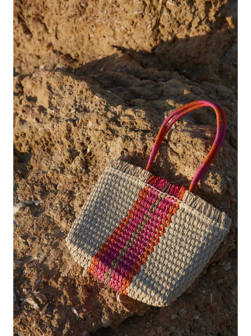 TATUUM Shopper bag w kolorze beżowo-różowym - 46 x 32 x 11 cm