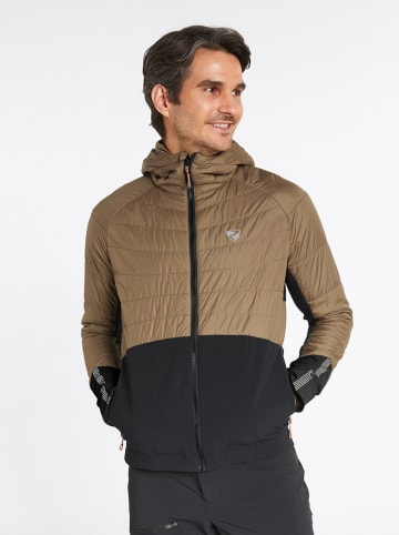 Ziener Hybridjacke "Nakos" in Hellbraun/ Schwarz