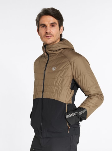 Ziener Hybridjacke "Nakos" in Hellbraun/ Schwarz