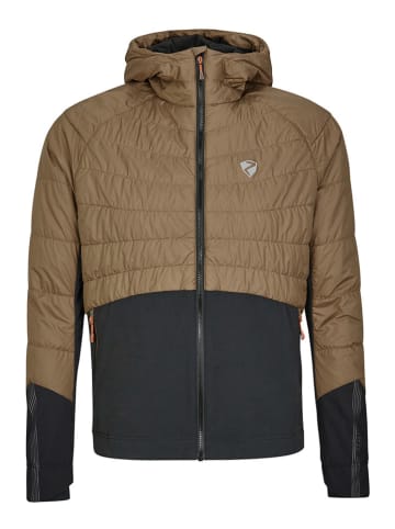Ziener Hybridjacke "Nakos" in Hellbraun/ Schwarz
