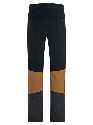 Ziener Funktionshose "Nelius" in Schwarz/ Hellbraun