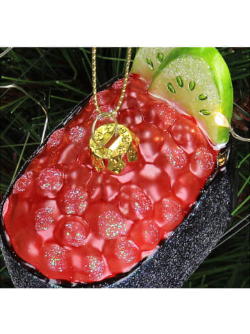 Kersten Bombka "Sushi"  w kolorze czarno-czerwonym - wys. 6 cm