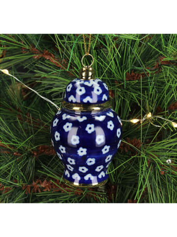 Kersten Bombki (2 szt.) "Jar" w kolorze niebieskim - wys. 8 cm