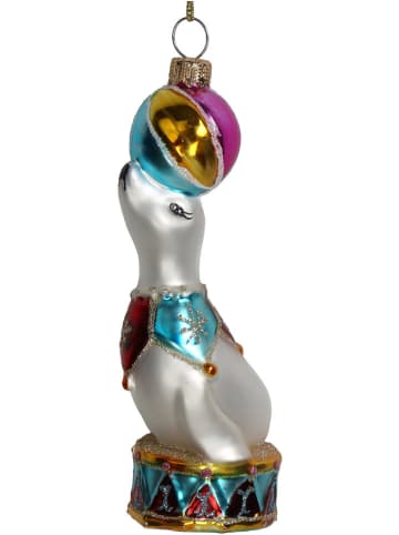 Kersten Kerstbal "Seal" meerkleurig - (H)12 cm