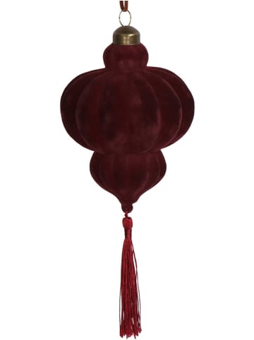 Kersten Christbaumkugel in Rot - (B)10 x (H)10 x (T)5 cm