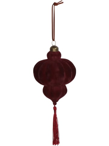 Kersten Christbaumkugel in Rot - (B)10 x (H)10 x (T)5 cm