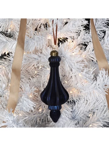 Kersten 2-delige set: kerstballen zwart - Ø 15 cm