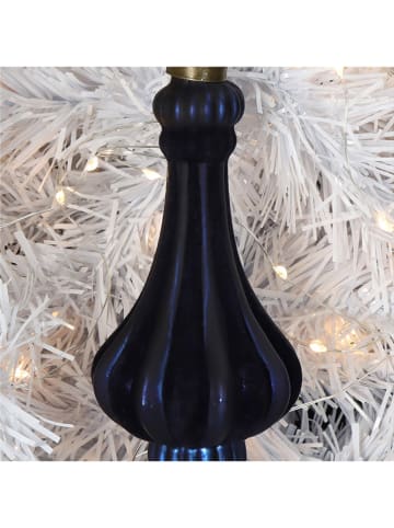 Kersten 2-delige set: kerstballen zwart - Ø 15 cm